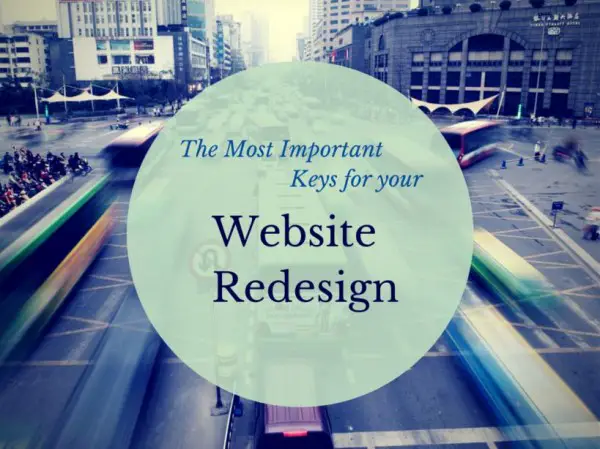most important keys for website redesign