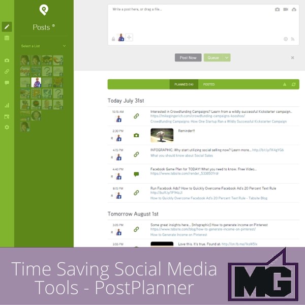 Time Saving Social Media Tools - PostPlanner