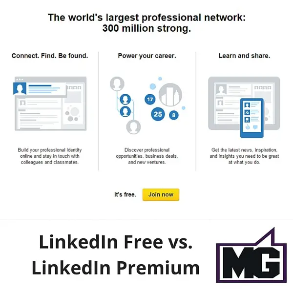 LinkedIn Free vs LinkedIn Premium 600
